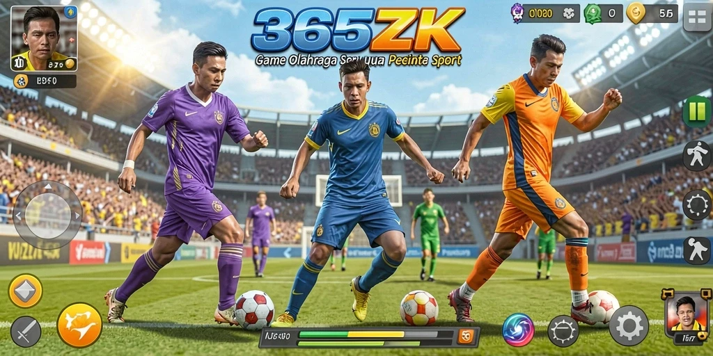 Tampilan gameplay seru dalam aplikasi 365ZK yang penuh aksi.
