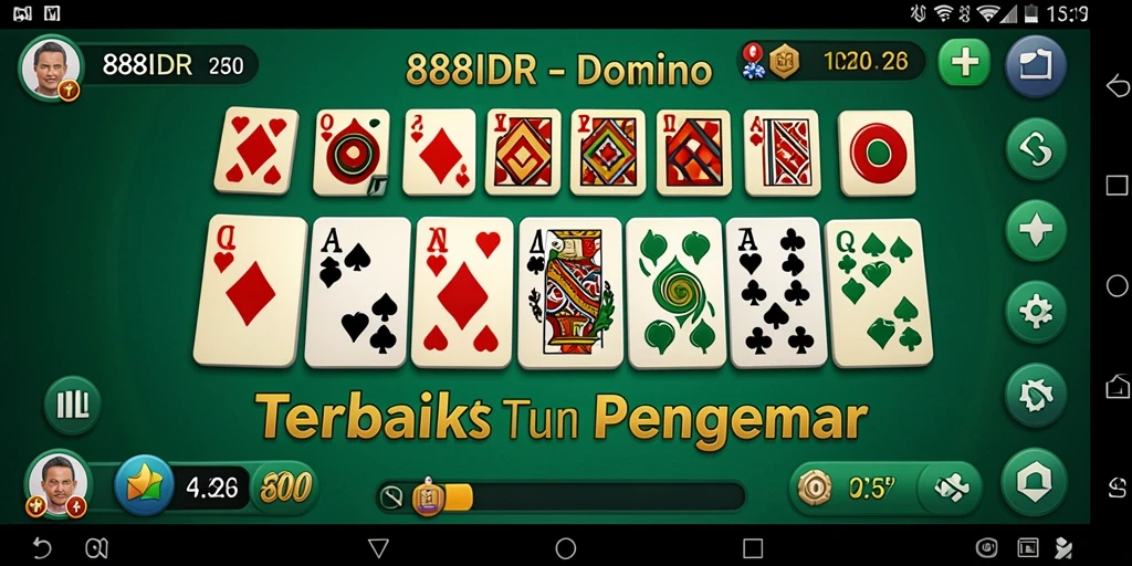 Tampilan gameplay seru dalam permainan Domino 888IDR.