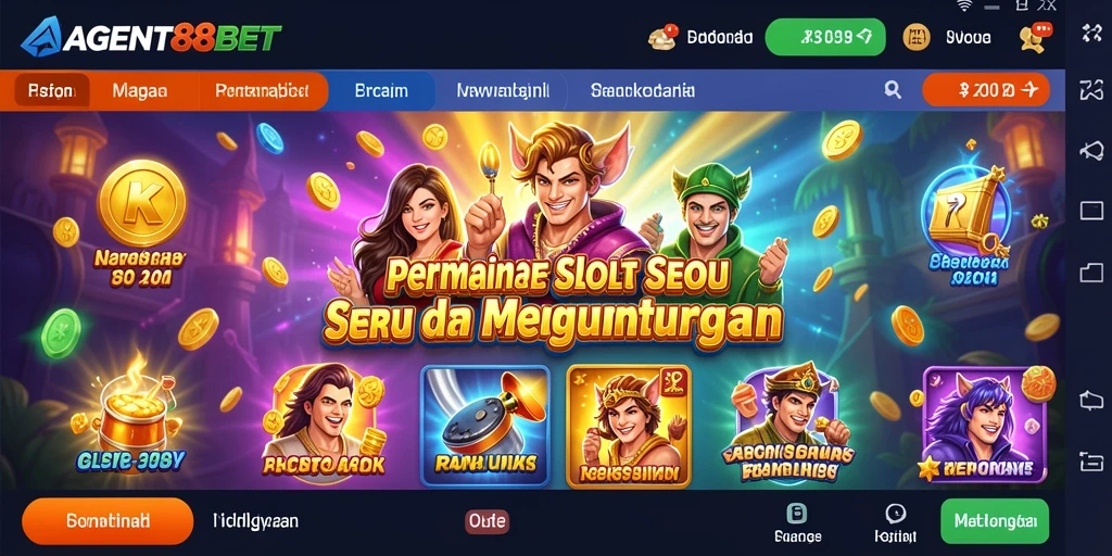 Tampilan gameplay seru dan interaktif dari AGENT88BET.