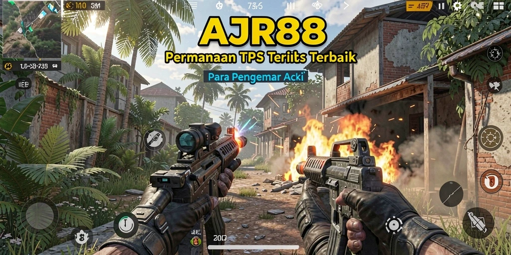 Tampilan gambar permainan TPS yang mendebarkan dan menantang.