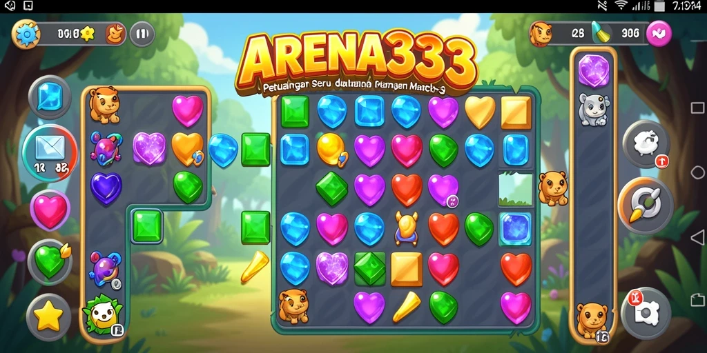 Gameplay seru dan menawan di ARENA333, cocok untuk penggemar Match-3.