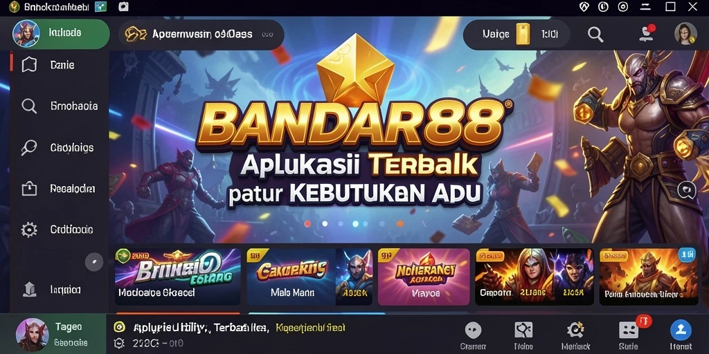 Tampilan intuitif dan fungsional dari aplikasi BANDAR88.
