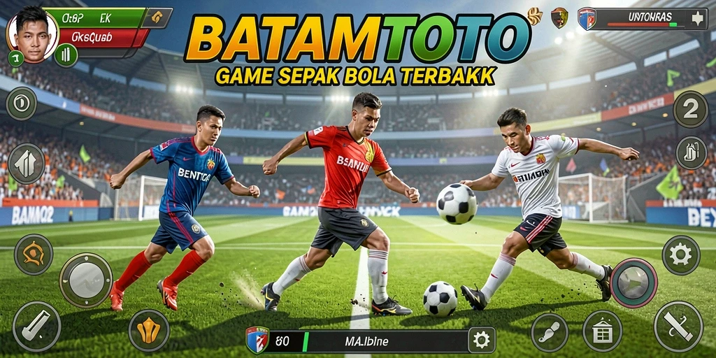 Tangkapan layar <strong>BATAMTOTO</strong> menunjukkan aksi intens dalam pertandingan sepak bola.