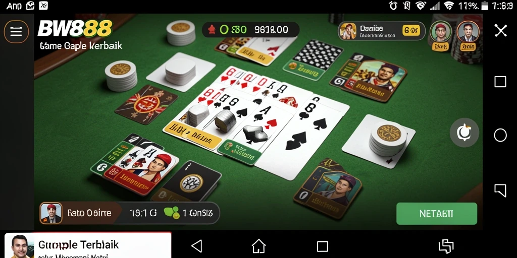 Tampilan gameplay Gaple yang menarik dari BW888.