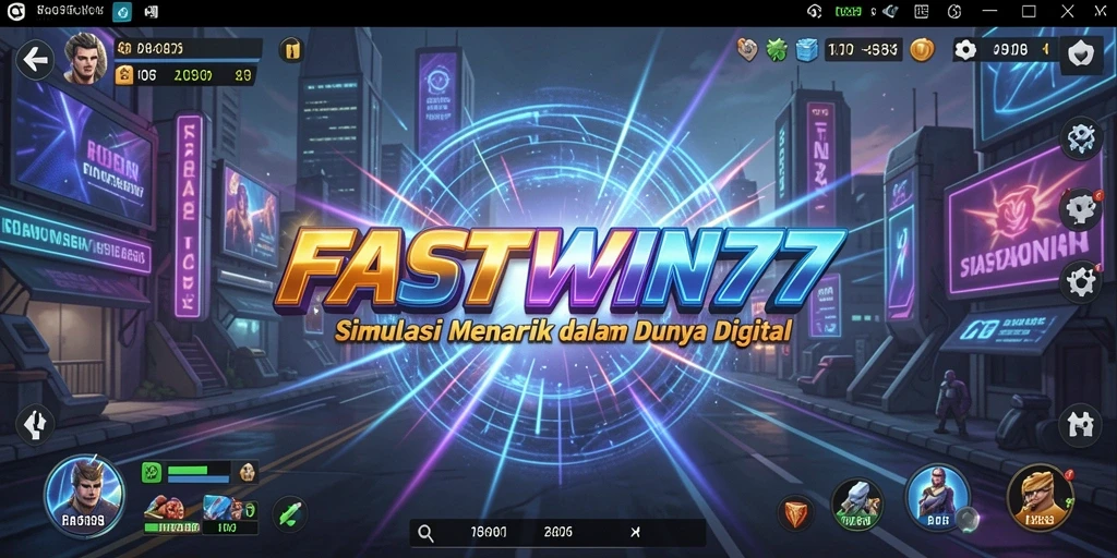 Tampilan gameplay menarik dari simulasi FASTWIN77.