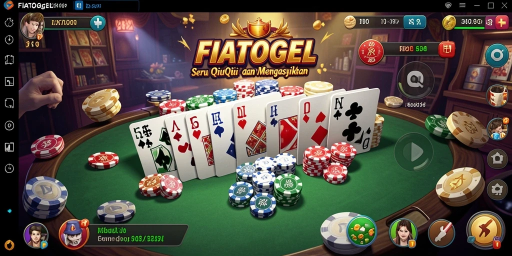 Tampilan gameplay menawan dari FIATOGEL saat bermain QiuQiu.