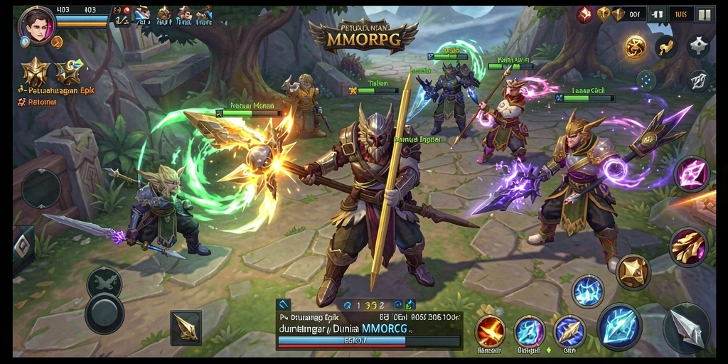 Gameplay mengasyikkan H03 di dunia MMORPG yang menantang.