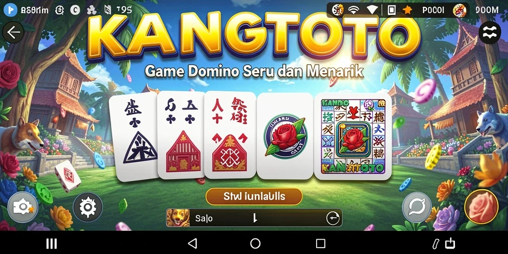 Tampilan menarik dengan gameplay domino yang seru.