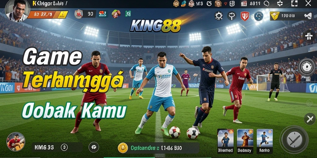 Tampilan gameplay seru dalam KING88 dengan aksi olahraga yang mendebarkan.