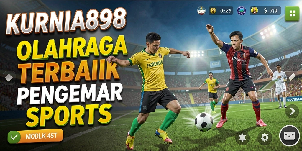 Tampilan gameplay KURNIA898 dalam pertarungan olahraga yang seru.