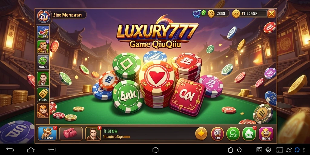 Gameplay seru QiuQiu di LUXURY777 ditampilkan dengan jelas.