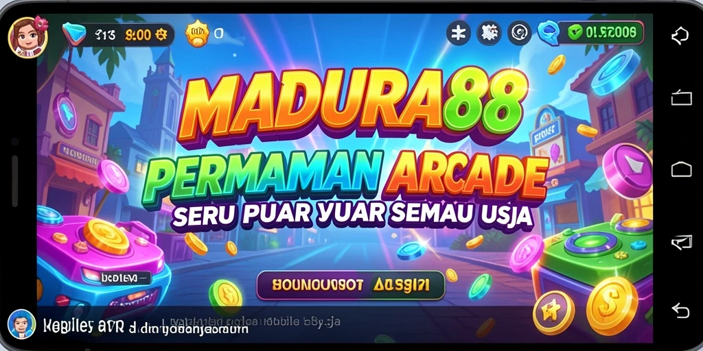 Tampilan gameplay seru dari MADURA88 dengan tantangan arcade yang menarik.