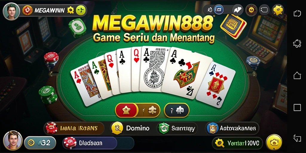 Tampilan gameplay MEGAWIN888 yang menarik dan menantang.