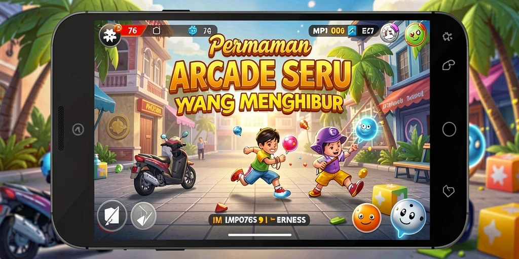 Tangkapan layar permainan MPO76 menampilkan aksi seru permainan Arcade.
