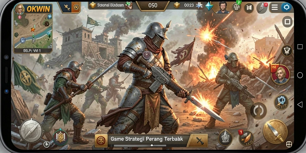Gameplay menyenangkan dari OKWIN dengan strategi yang mendalam.