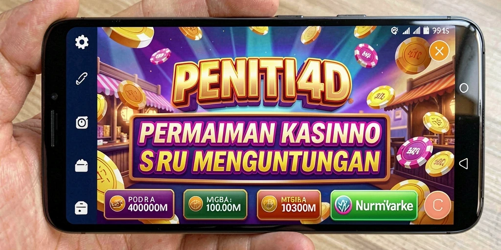 Tampilan gameplay seru dalam aplikasi Kasino PENITI4D.