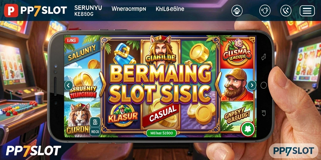 Screenshot PP7SLOT menampilkan sesi permainan slot yang penuh warna.