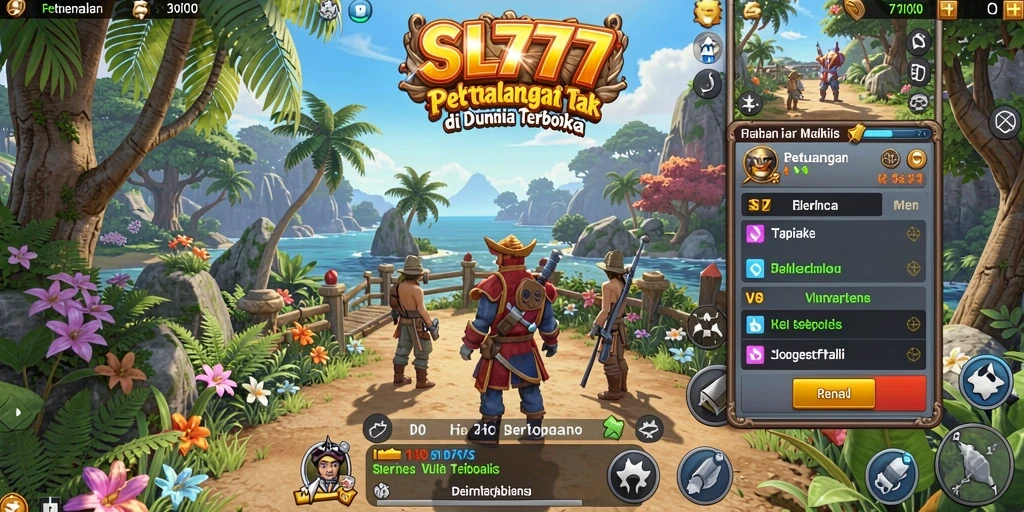 Tampilan gameplay yang memukau di dunia terbuka SL777.