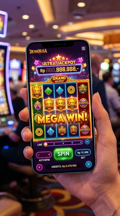 Tampilan aplikasi Dewanusa yang menarik dan informatif.